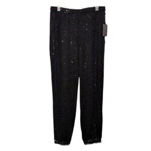 ONE By Chapter One Sequin Jogger Pants Pull On Stretch Glitter Party Lounge Glam